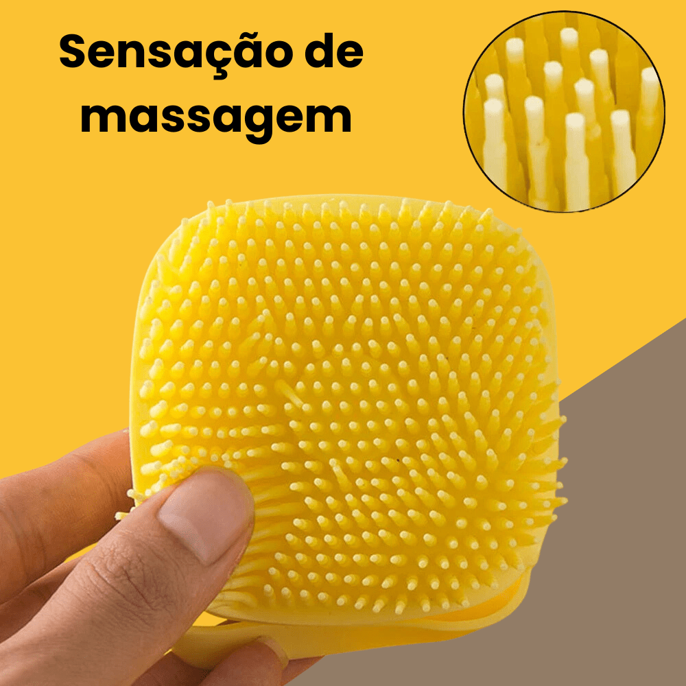 Escova Macia para Banho de Pets