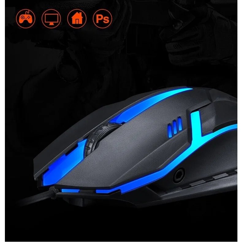 Mouse Gamer 3200DPI Led RGB Com Fio