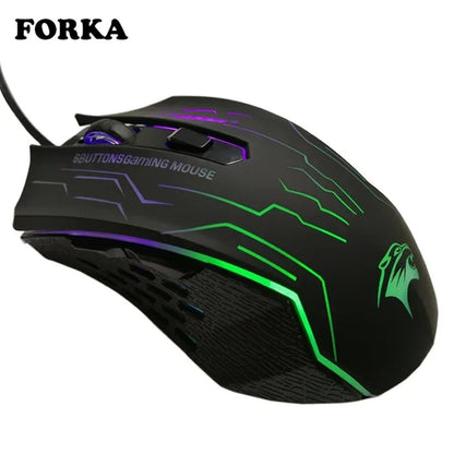 Mouse Gamer Forka 6 Botões 3200DPI